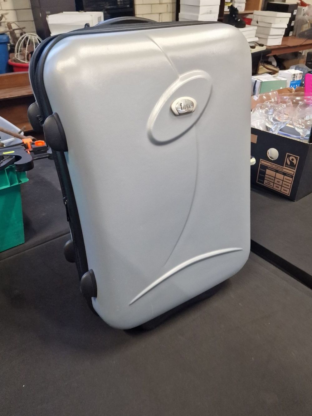 Lot 245: Hard cabin suitcase by Flore