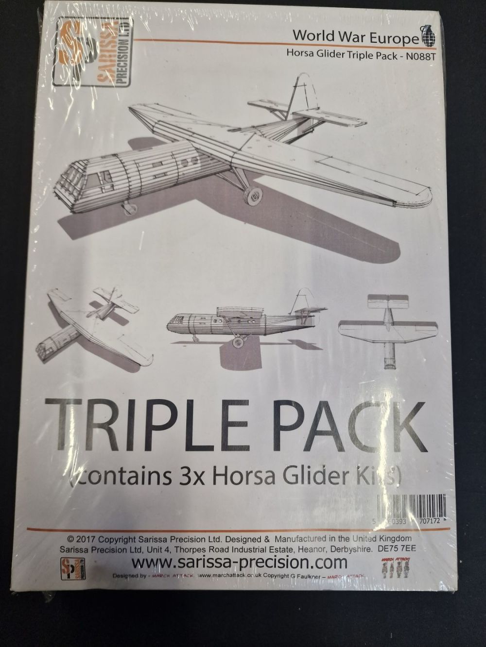 Lot 365: Three pack of Sarissa Precision Horsa Glider kits...