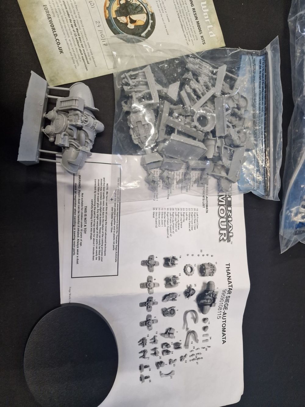 Lot 379: Forge world warhammer 40k imperial forces Thanatar -...