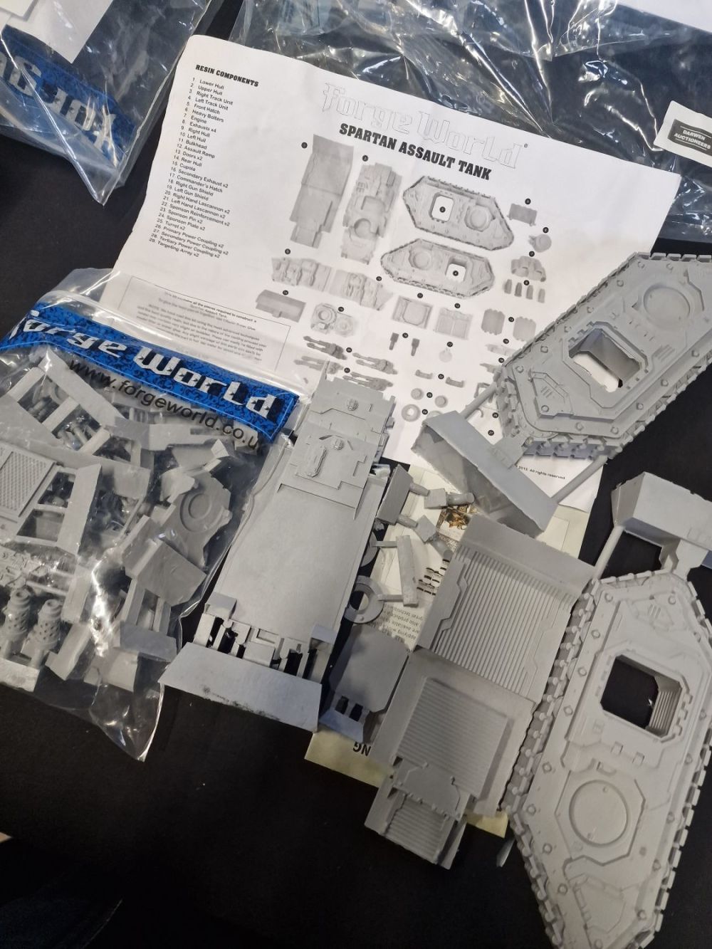 Lot 381: Forge world warhammer 40k Spartan Assault Tank. New