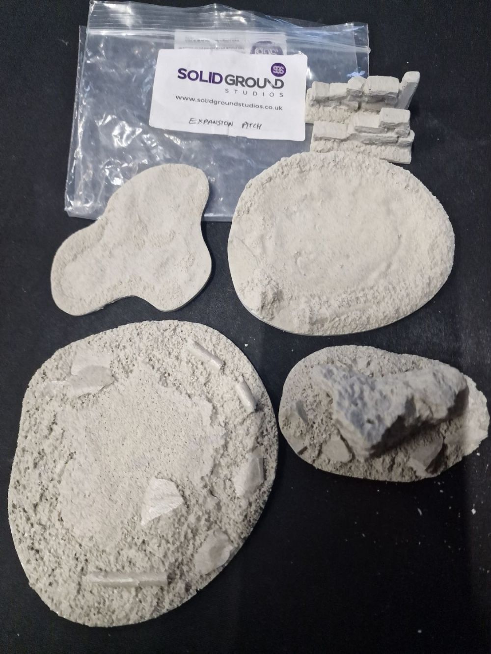Lot 390: Modelers/ War Games Solid Ground expansion pitch. Unpainted...