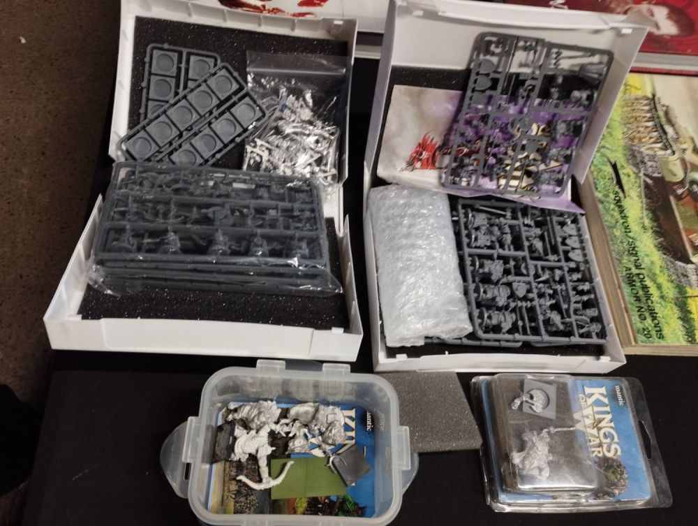 Lot 404: Kings of War Figures inc Abyssal Dwarf Immortal...