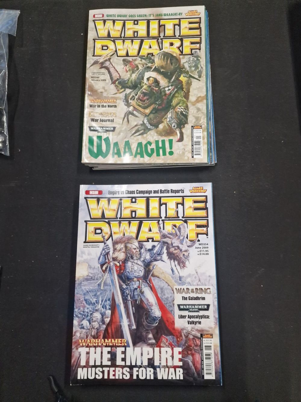 Lot 410: White drawf January through to December 2009 magazines