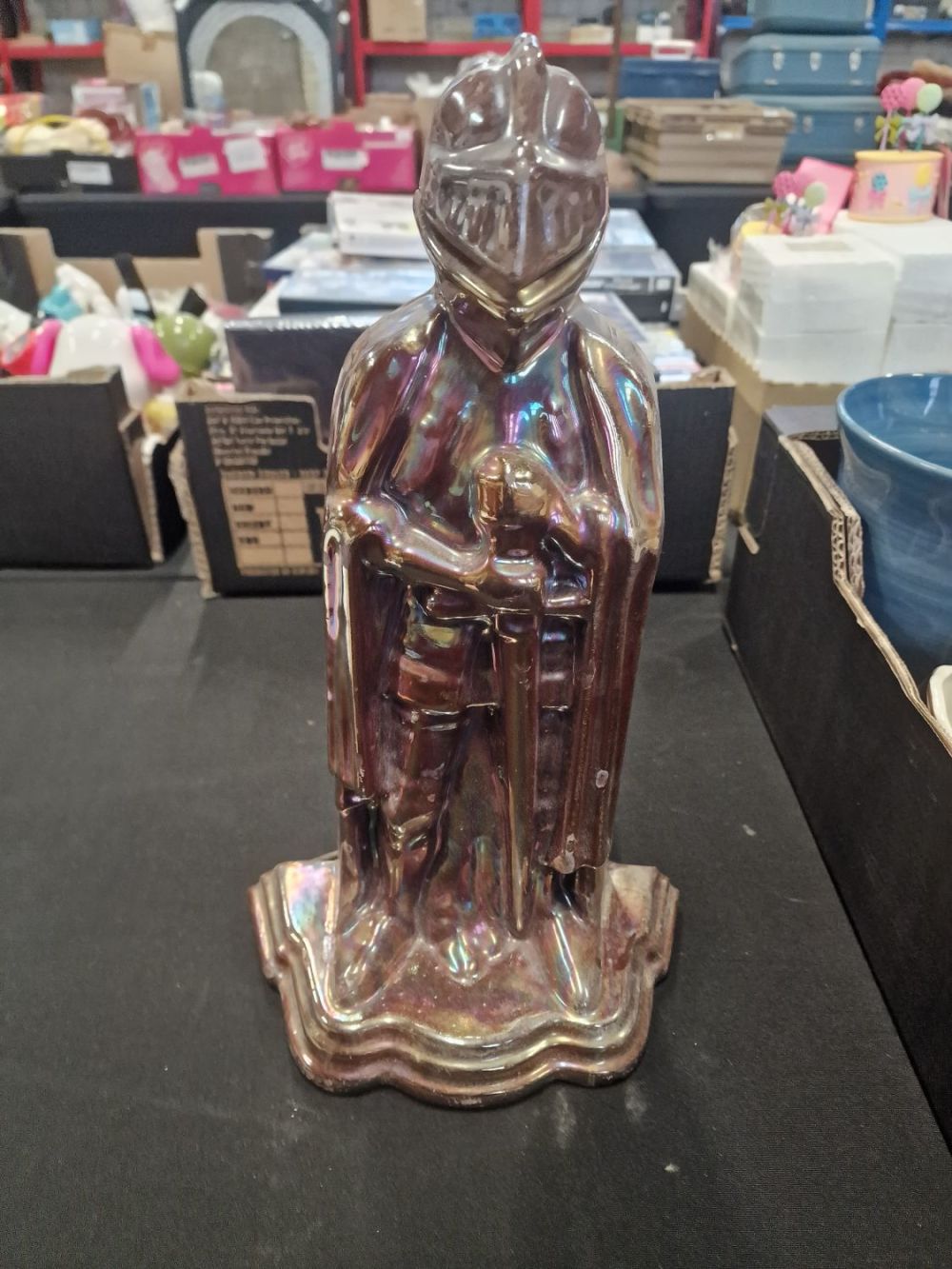 Lot 168: A cast iron Knight companion set holder