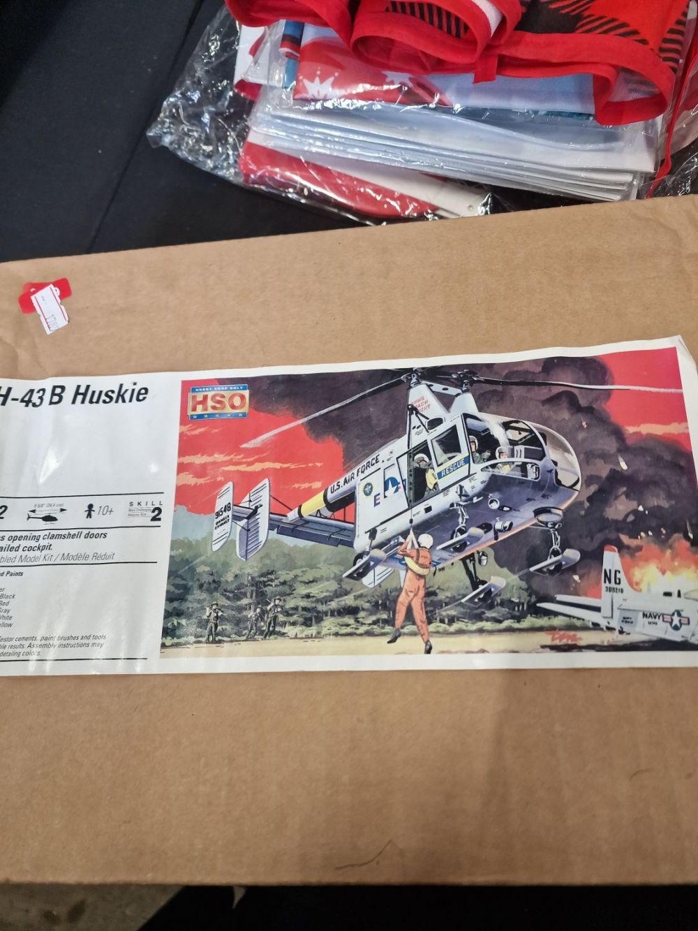 Lot 195: Hobby Shop only H-43 B Huskie helicopter