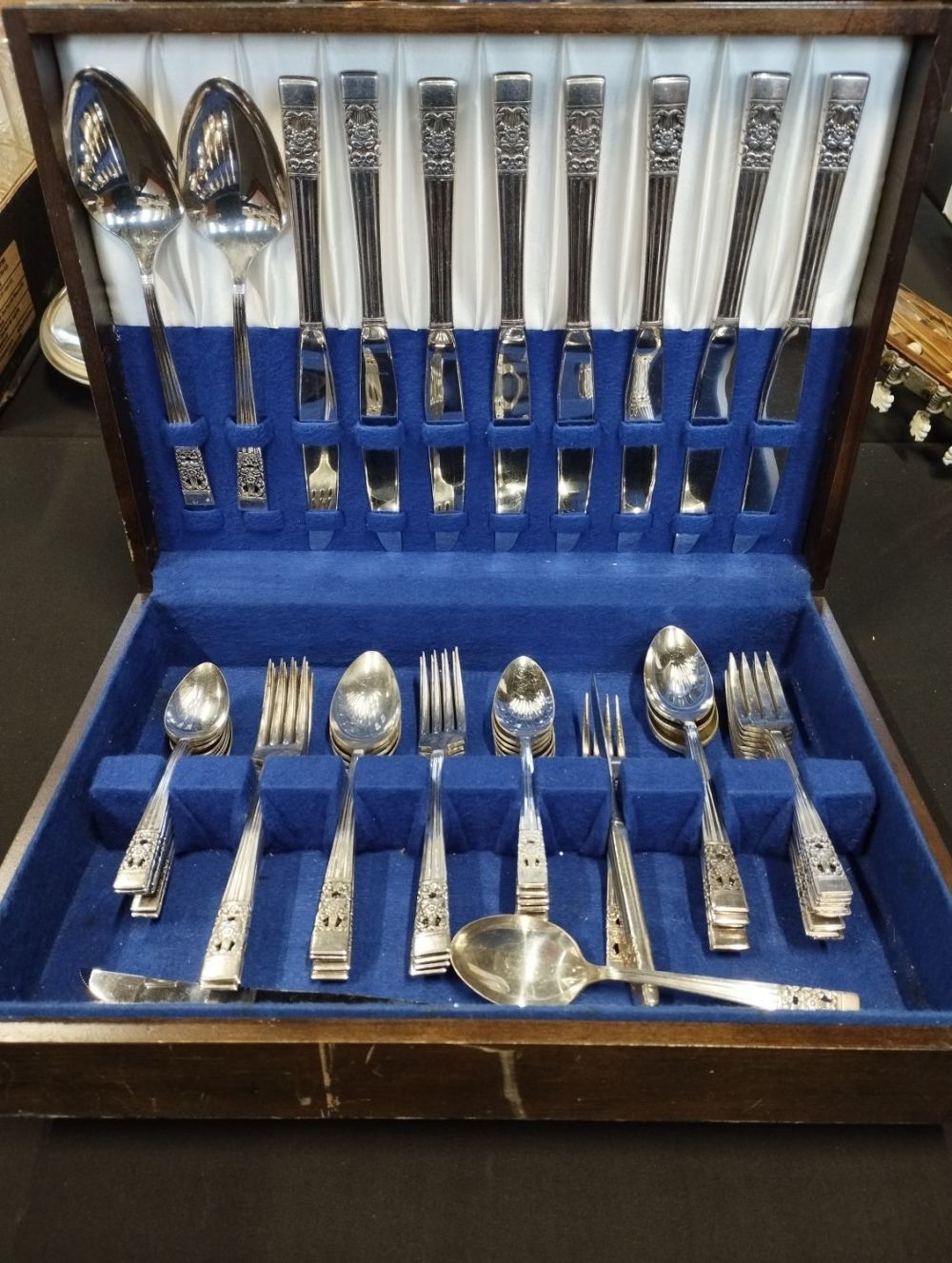 Lot 198: Over 50 Piece Vintage Community Silver Plated Cutlery...