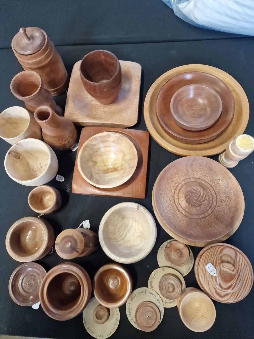 Lot 204: A selection of wooden items all hand made...