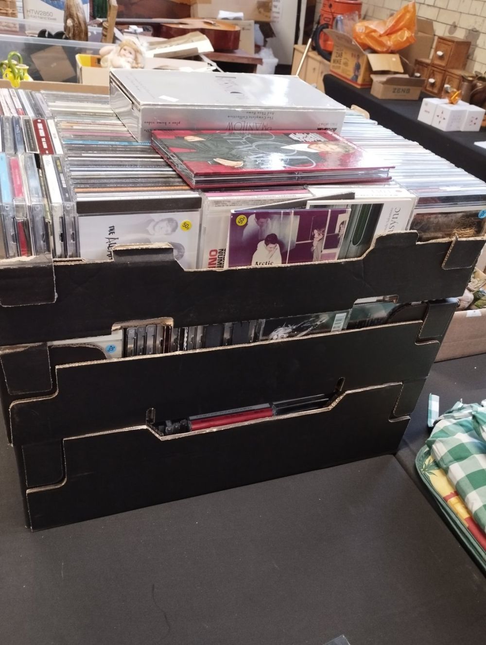 Lot 221: Job Lob of over 400 Music Cds Spanning...