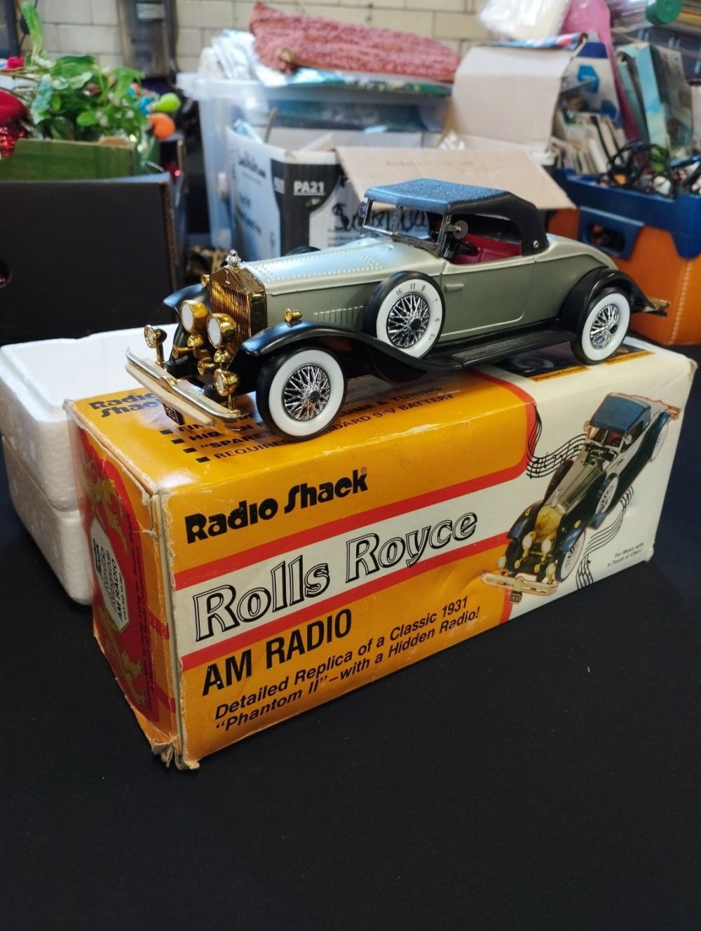 Lot 246: Vintage Radio Shack Rolls Royce AM Radio in...