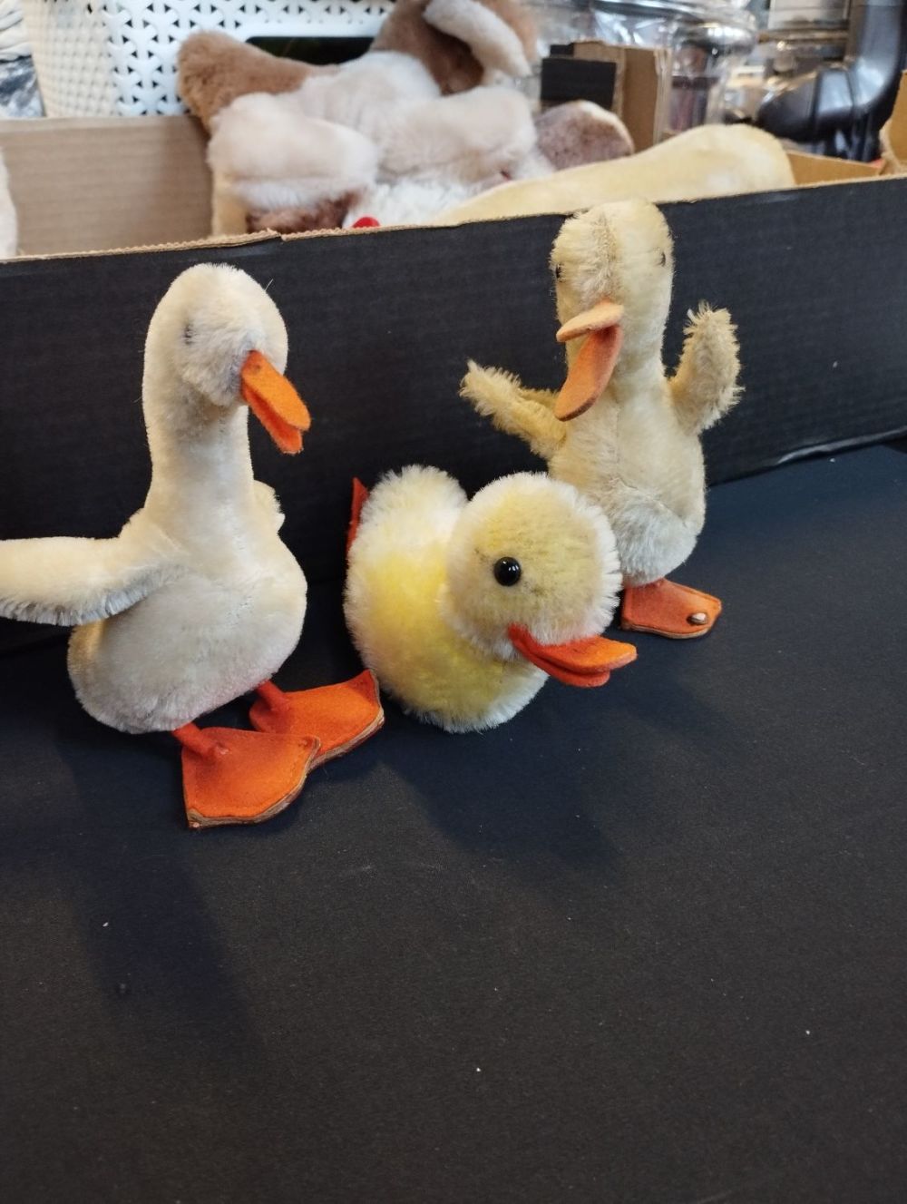Lot 258: Three Vintage Collectable Steiff Ducks