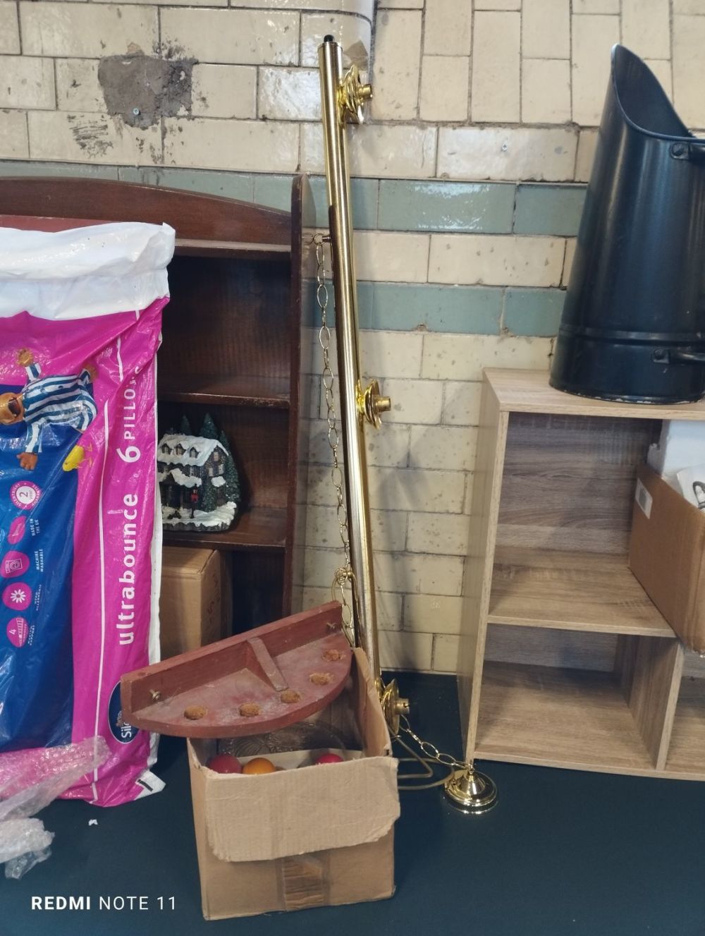 Lot 311: Snooker Related Items inc Table Light Fitting, Balls...