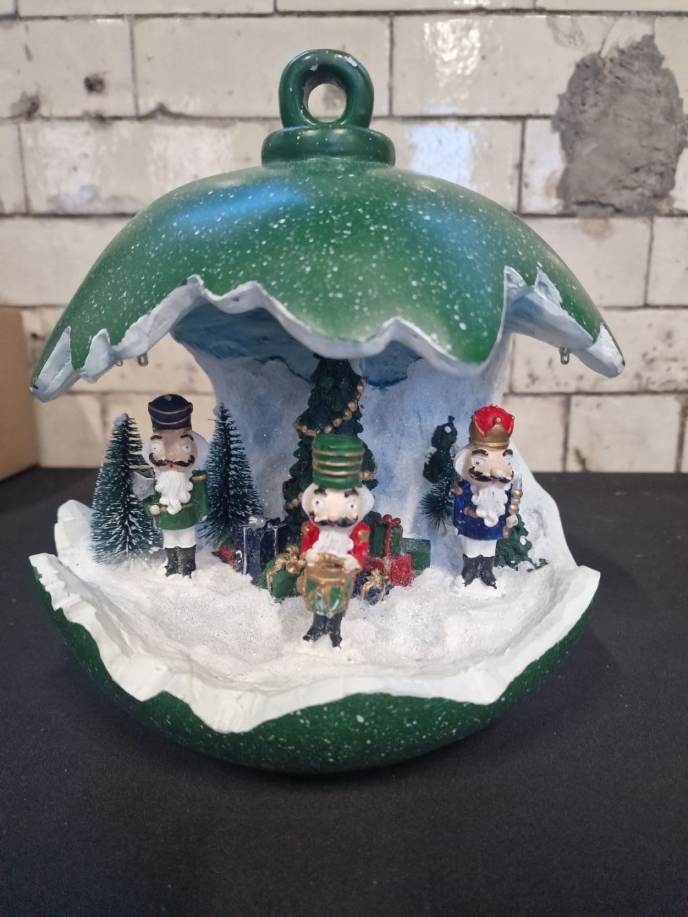 Lot 320: Large Santa express pre-lit scene - Nutcracker, in...