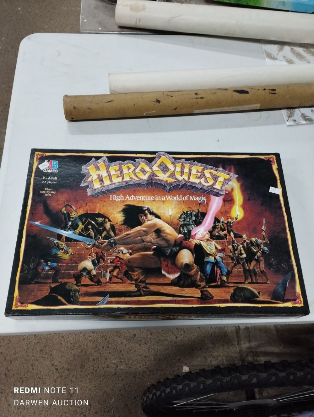 Lot 344: Vintage Hero Quest Board Game 1989 - Boxed...