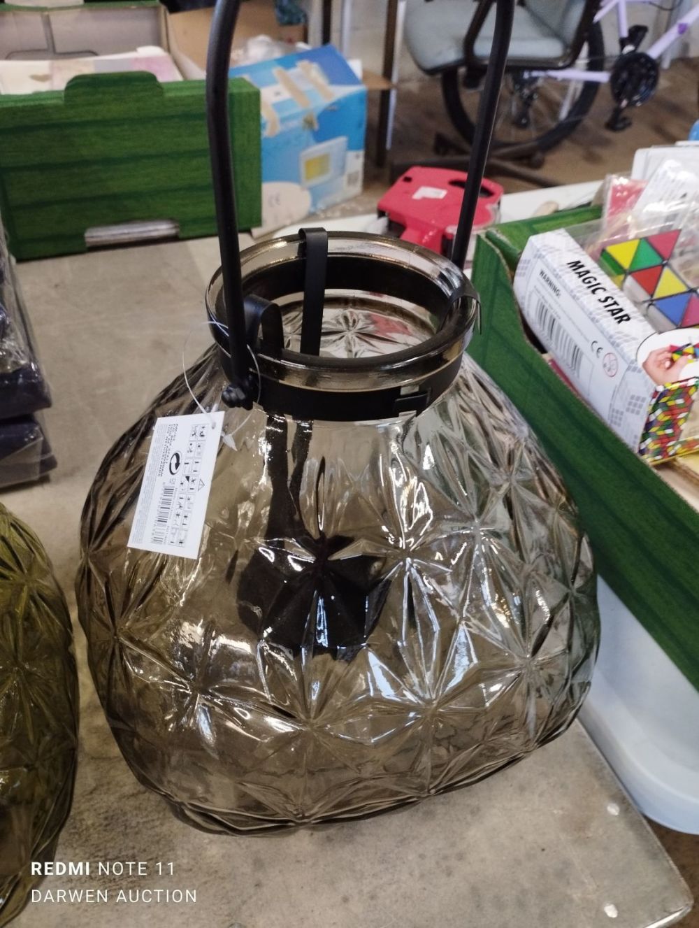 Lot 353: A pair of Green/ Grey indoor or outdoor...