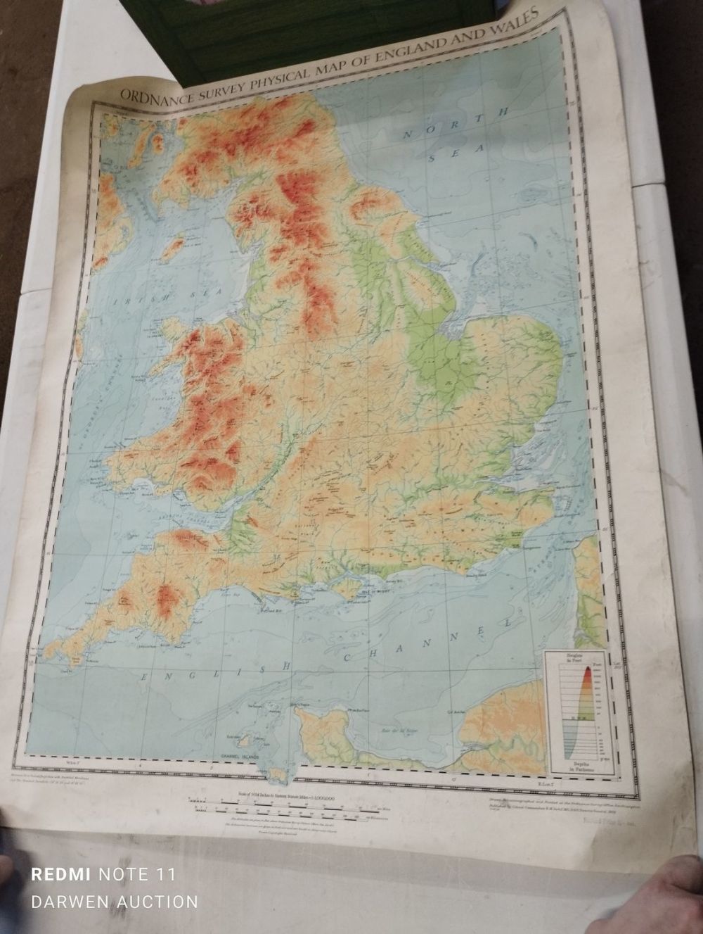 Lot 356: Two Vintage 1928 Ordinance Survey Maps. England &...
