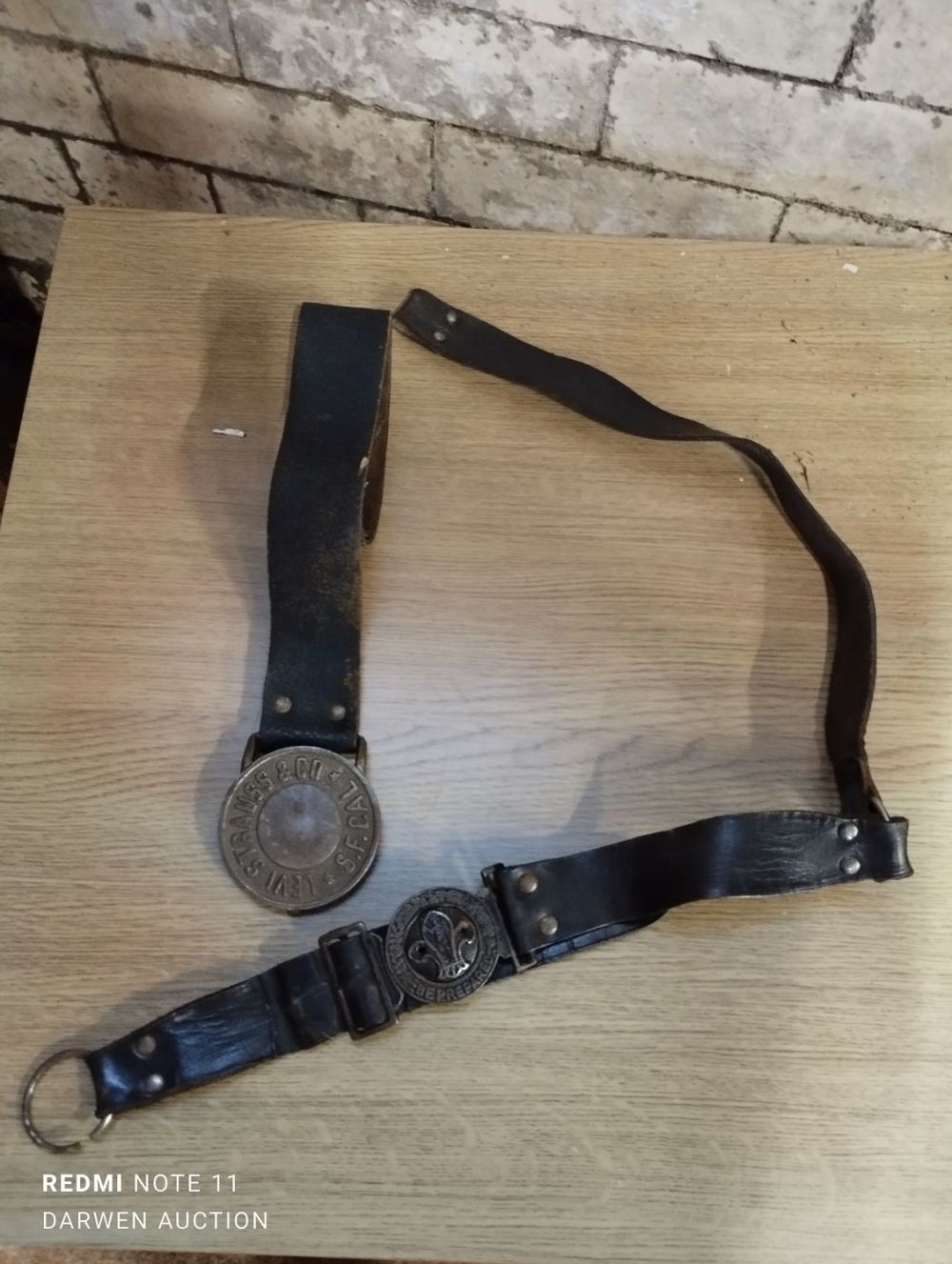 Lot 372: Pair of Vintage Belts and Buckles inc British...