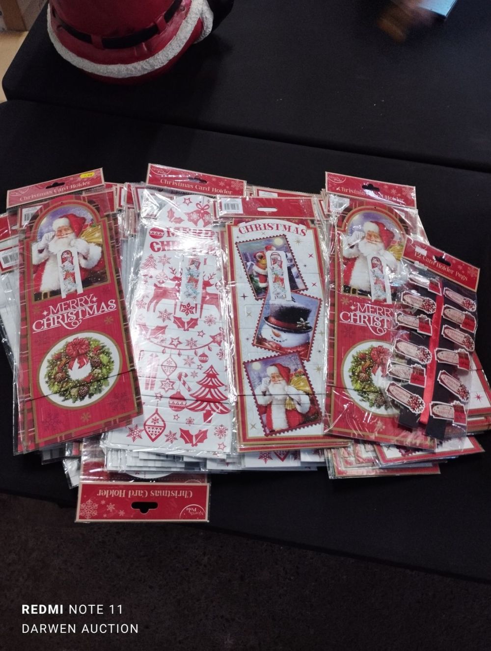 Lot 379: Large Lot of Christmas Card Holders