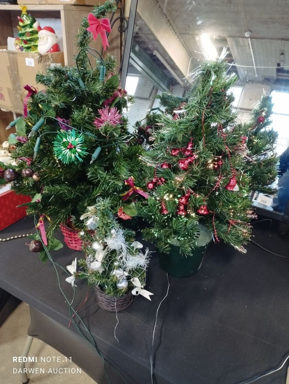 Lot 383: Selection of Decorative Christmas Trees