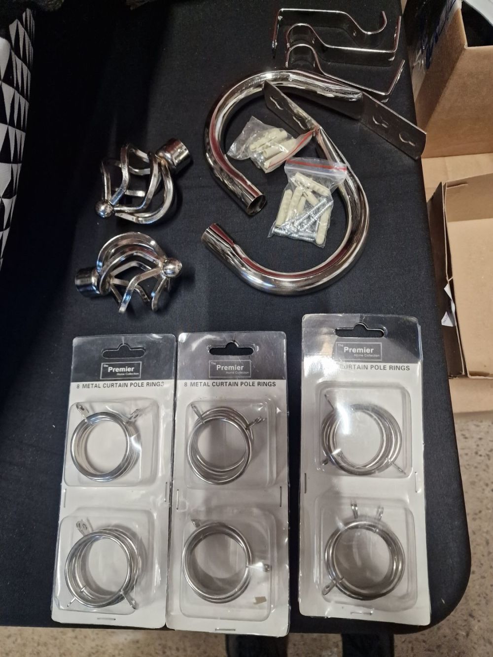Lot 391: The premier home collection curtain fittings