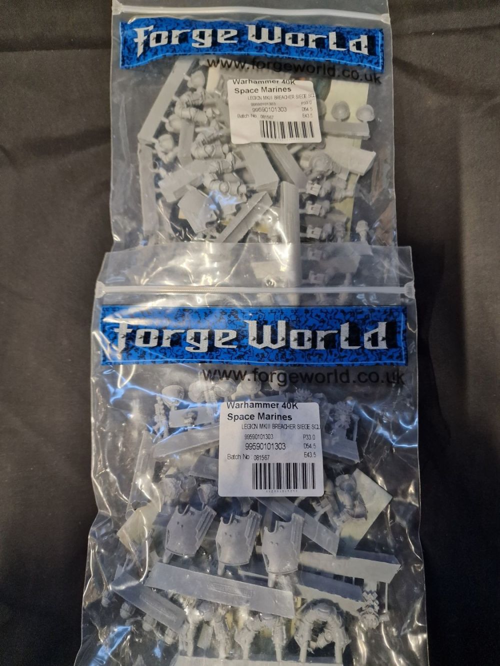 Lot 395: Two packs of Warhammer, forgeworld, space marines Legion...