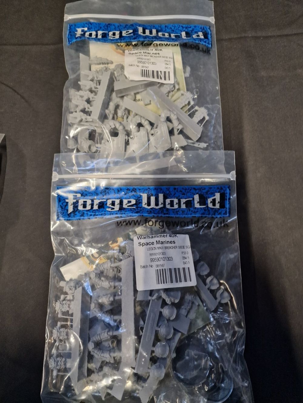 Lot 396: Forgeworld, warhammer 40k Legion MKIII Legion Breacher squad....