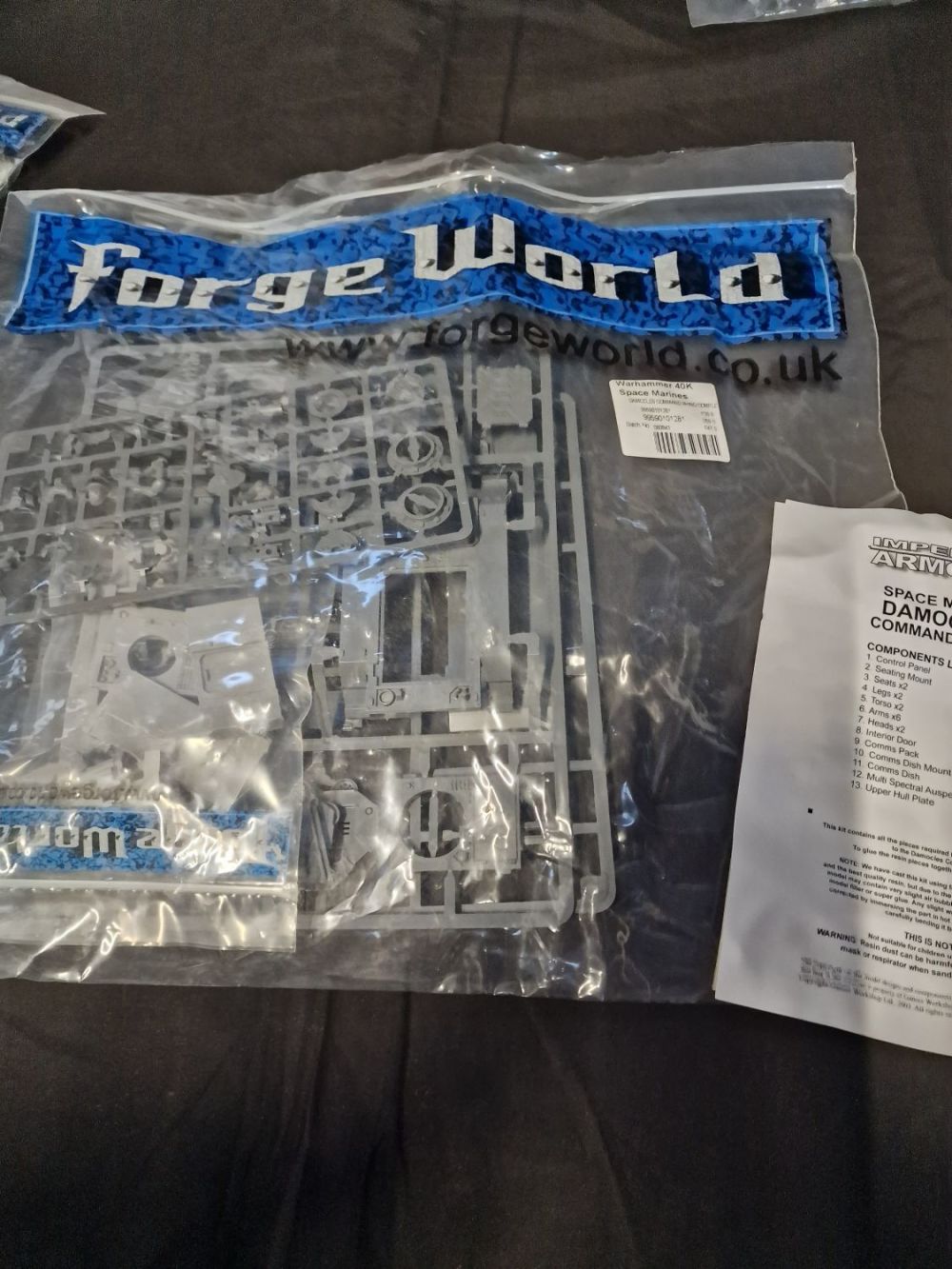 Lot 399: Forge world, warhammer 40k space marines Damocles commando...