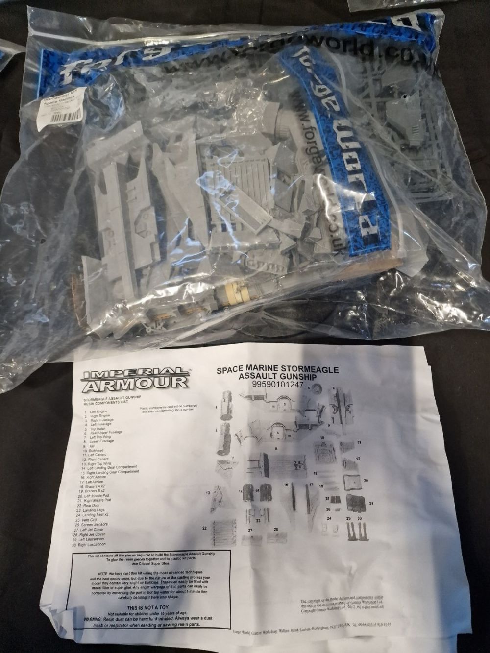 Lot 400: Forge world warhammer 40k space marines space storm...