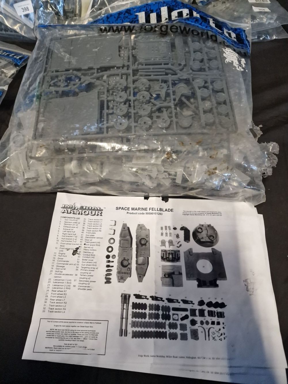 Lot 401: Forge world warhammer 40k space marines fellblade. New....