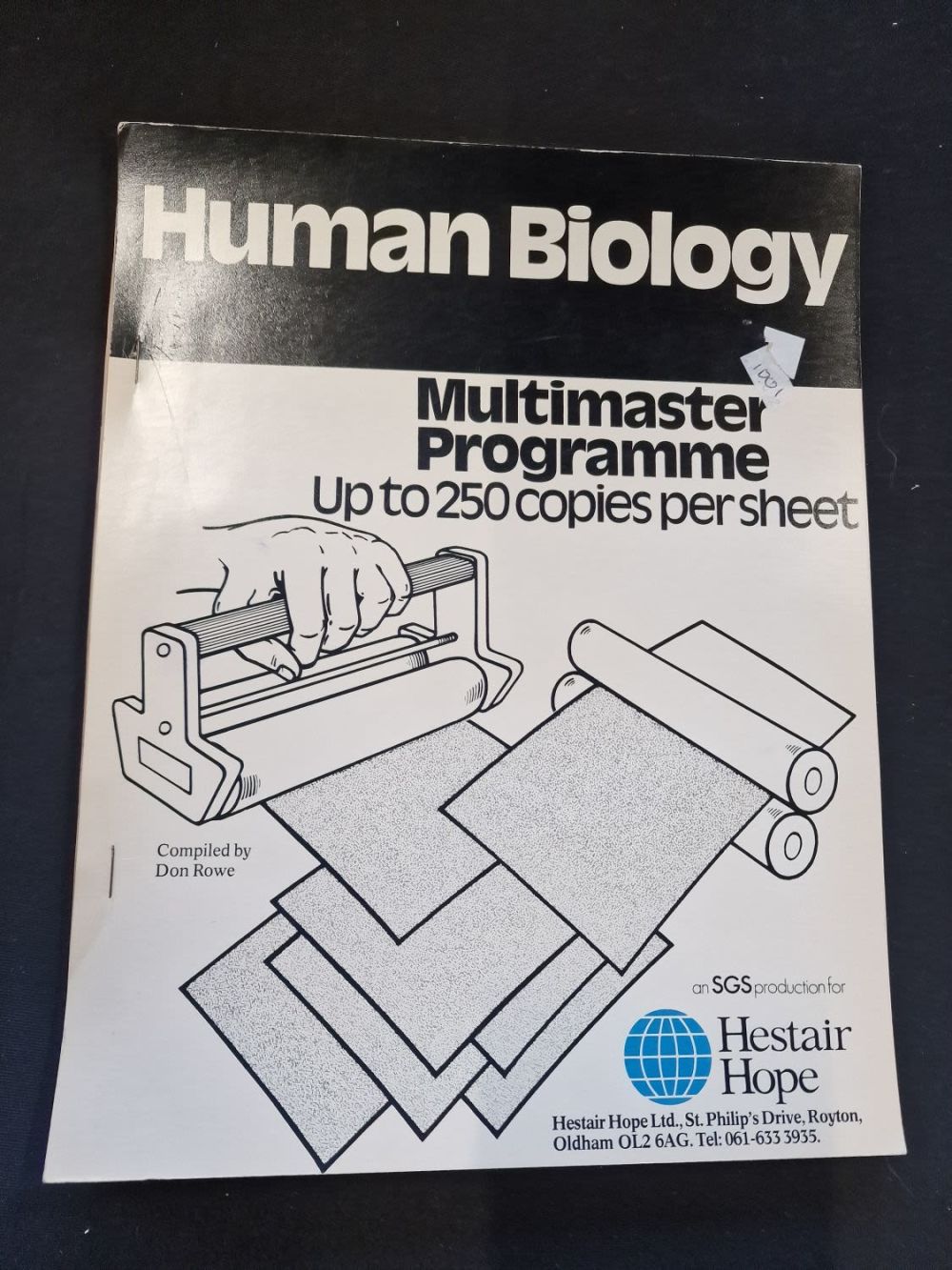 Lot 139: Vintage 1979 SGD production, Hestair Hope. Human Biology...