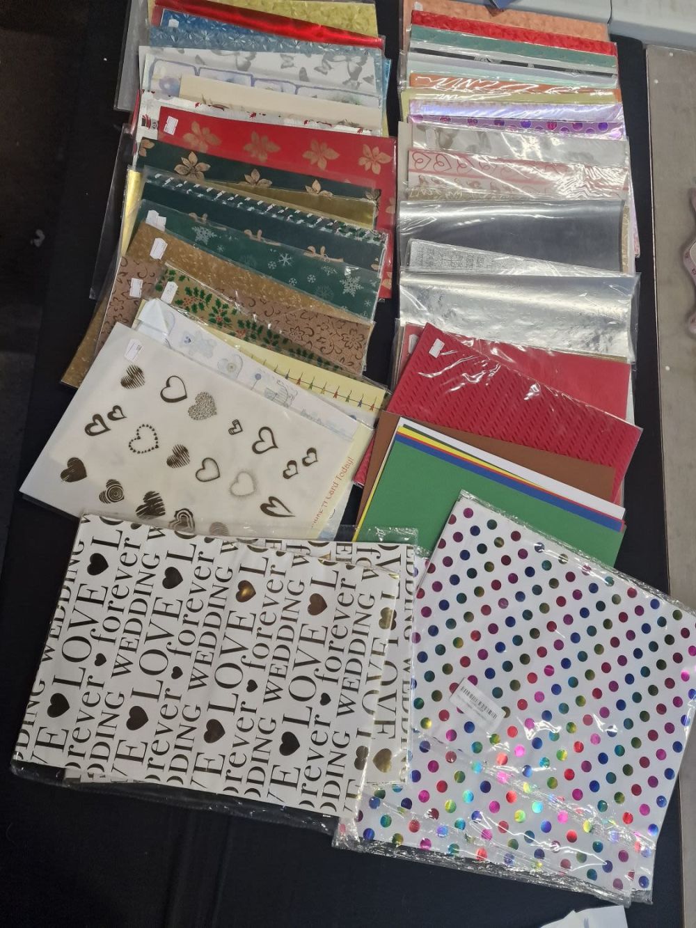 Lot 255: A large quantity of craft card and paper,...