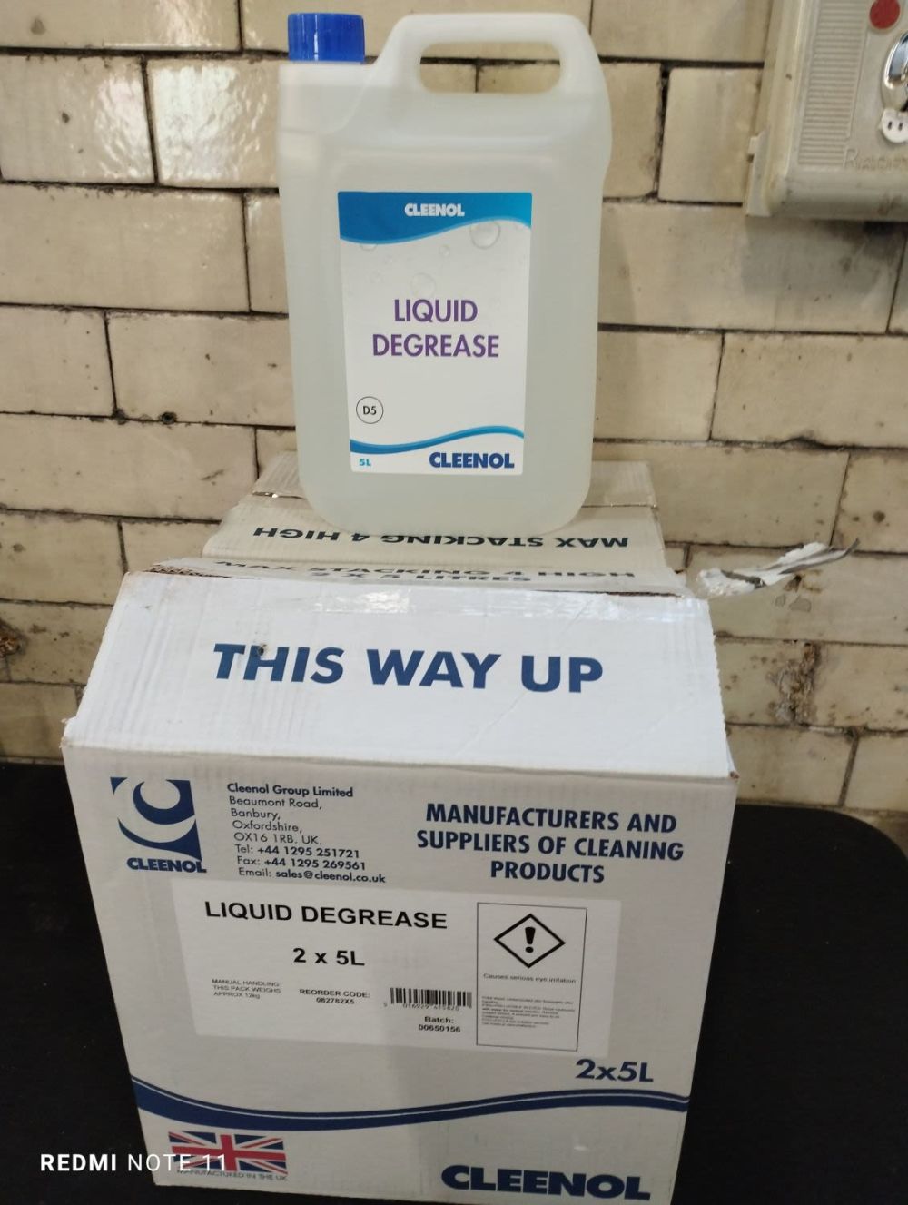 Lot 336: Four 5 Litres of Cleenol Liquid Degrease. New...