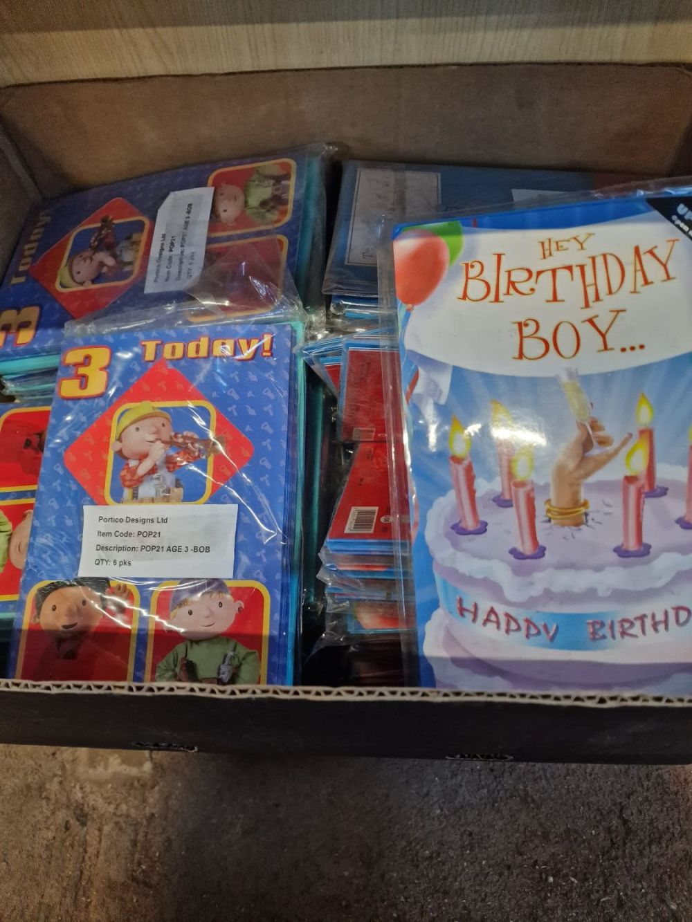 Lot 388: 19 packs Bod the Builder age 3. 6...