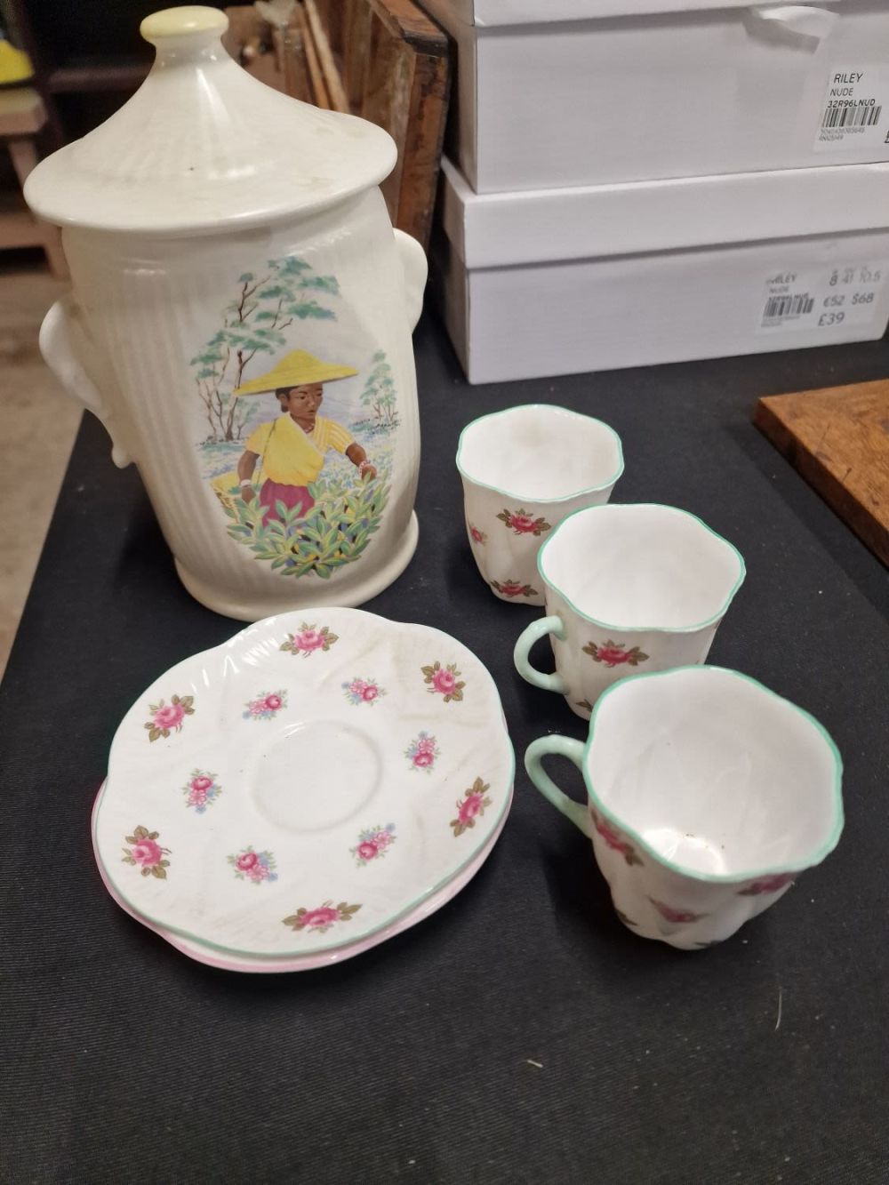 Lot 419: Sylvac and Shelley vintage Pottery