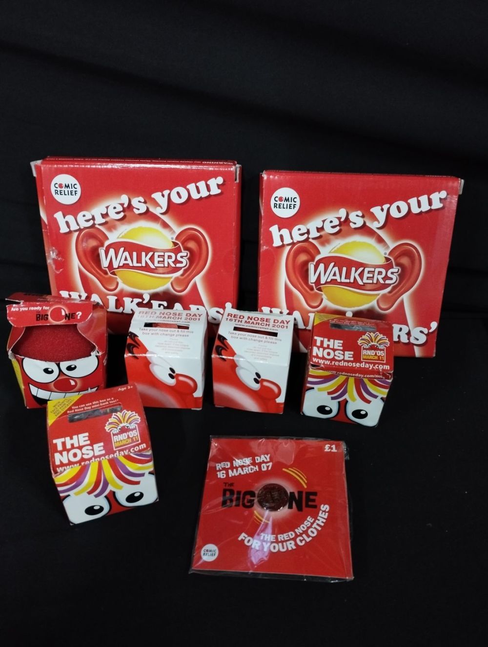 Lot 55: Selection of Comic Relief Items inc Noses, Ears...
