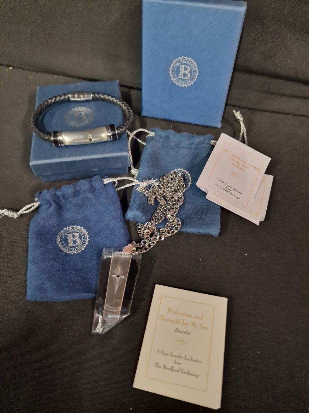 Lot 57: Bradford Exchange "Protection and Strength for my Son"...
