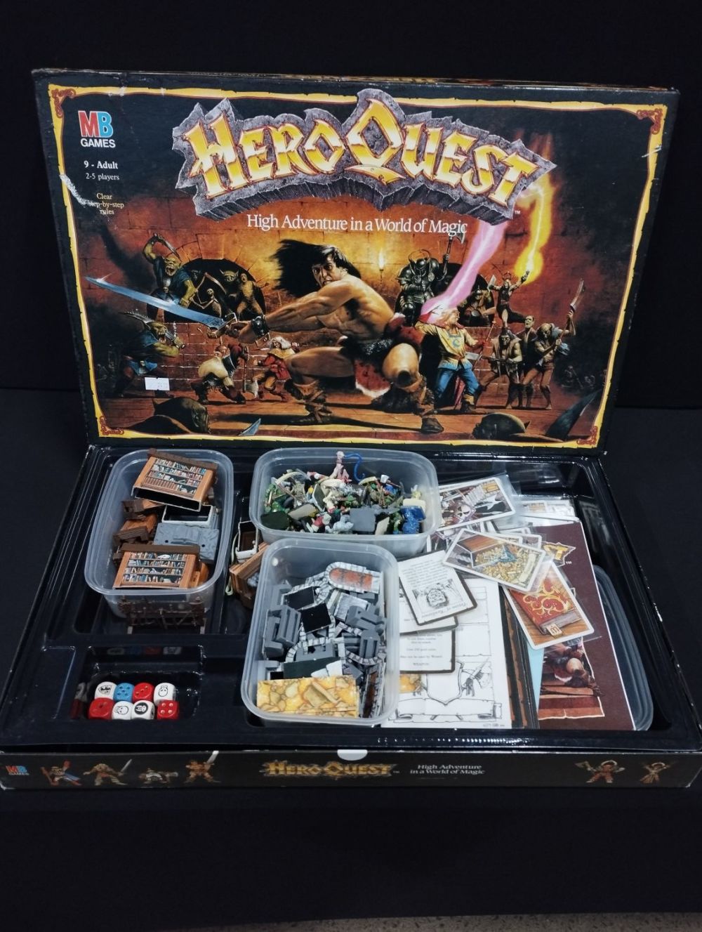 Lot 67: Vintage Hero Quest Board Game 1989 - Boxed...