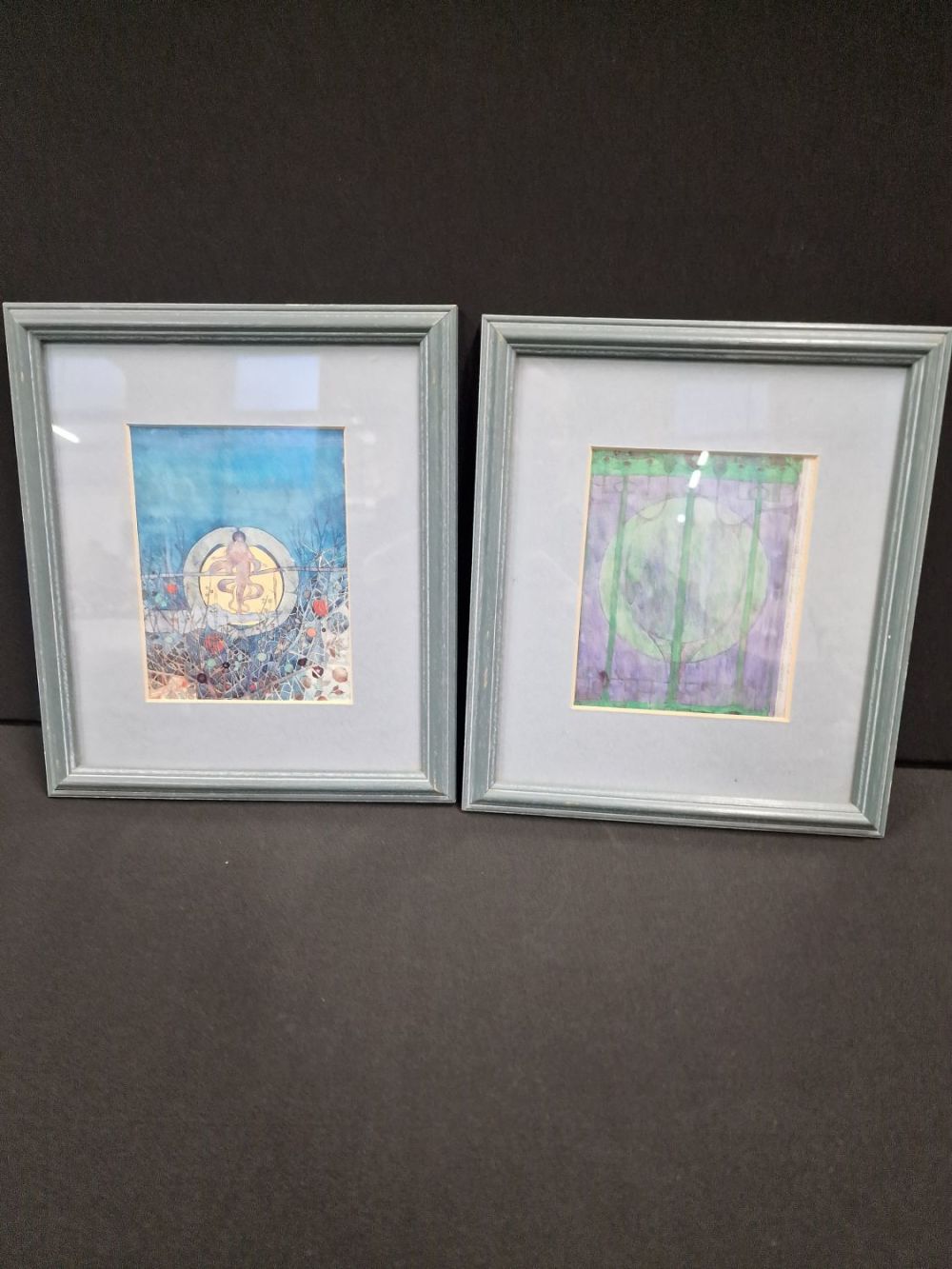 Lot 103: Two vintage framed Mckintosh pictures. 23x20cm