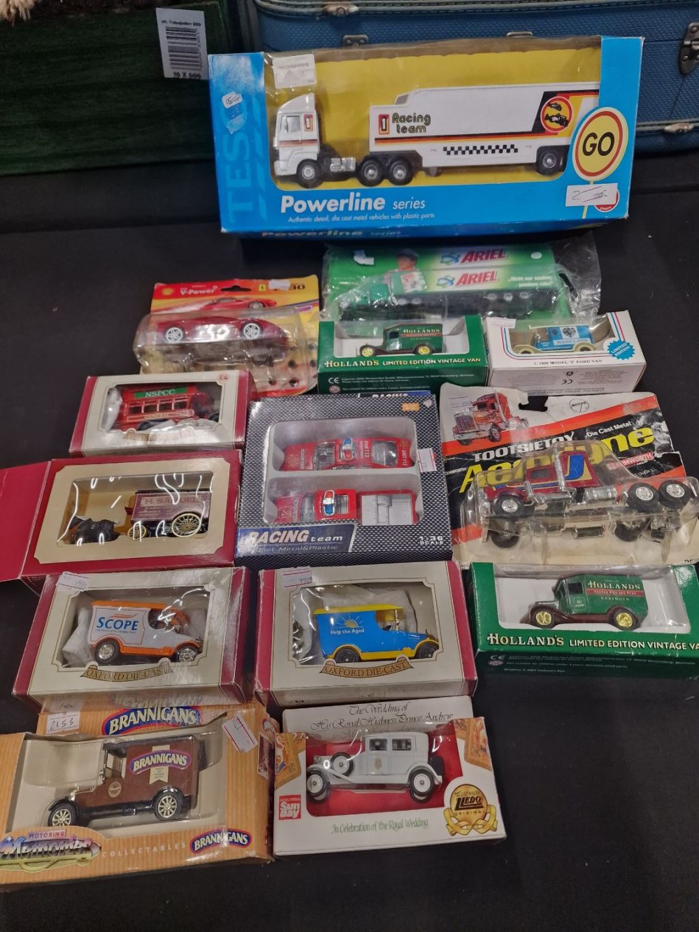 Lot 129: A collection of model collectable vans and cars...
