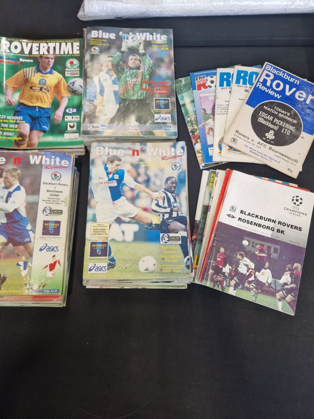 Lot 146: 70 plus Blackburn Rovers football programmes dated from...