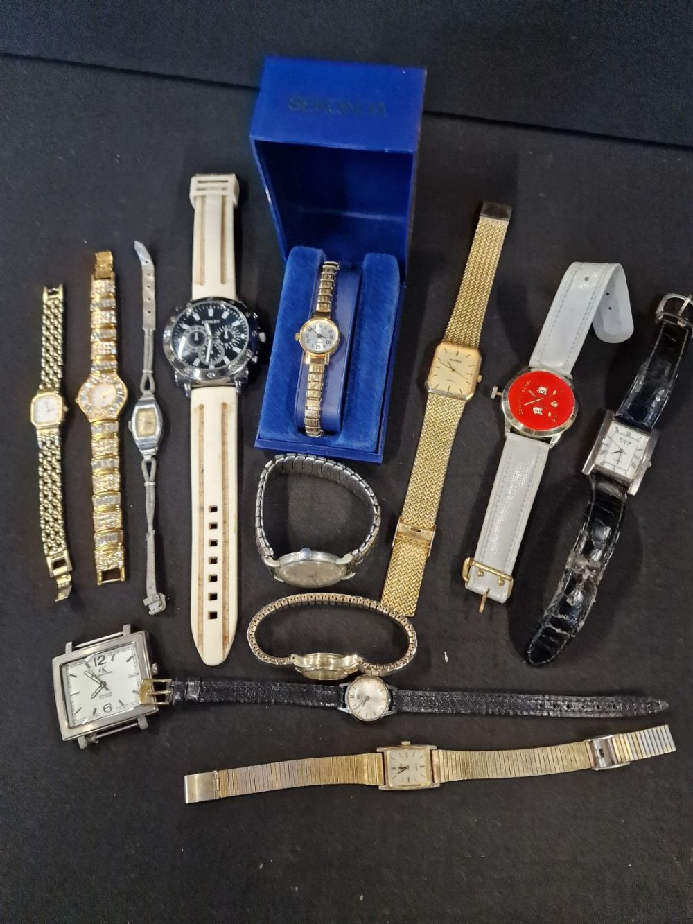 Lot 232: A bundle of watches. Includes Calvin Klein, Sekonda...