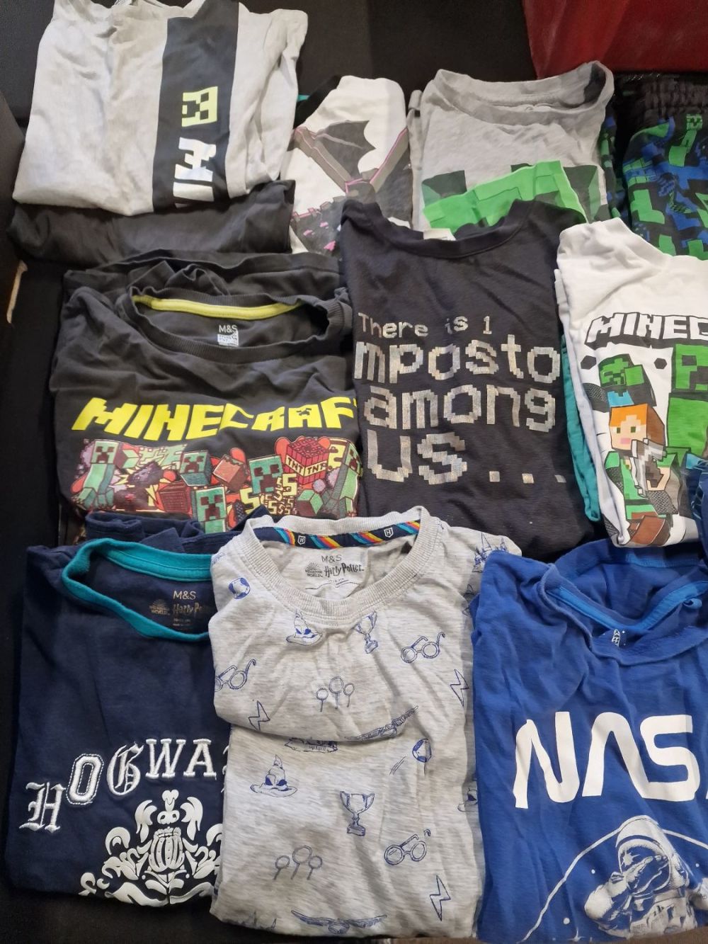 Lot 244: Minecraft and Harry Potter boys clothing mixed sizes
