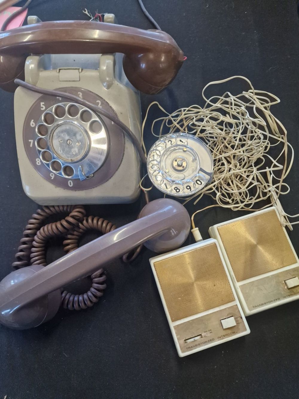 Lot 251: Vintage telephone and intercom parts