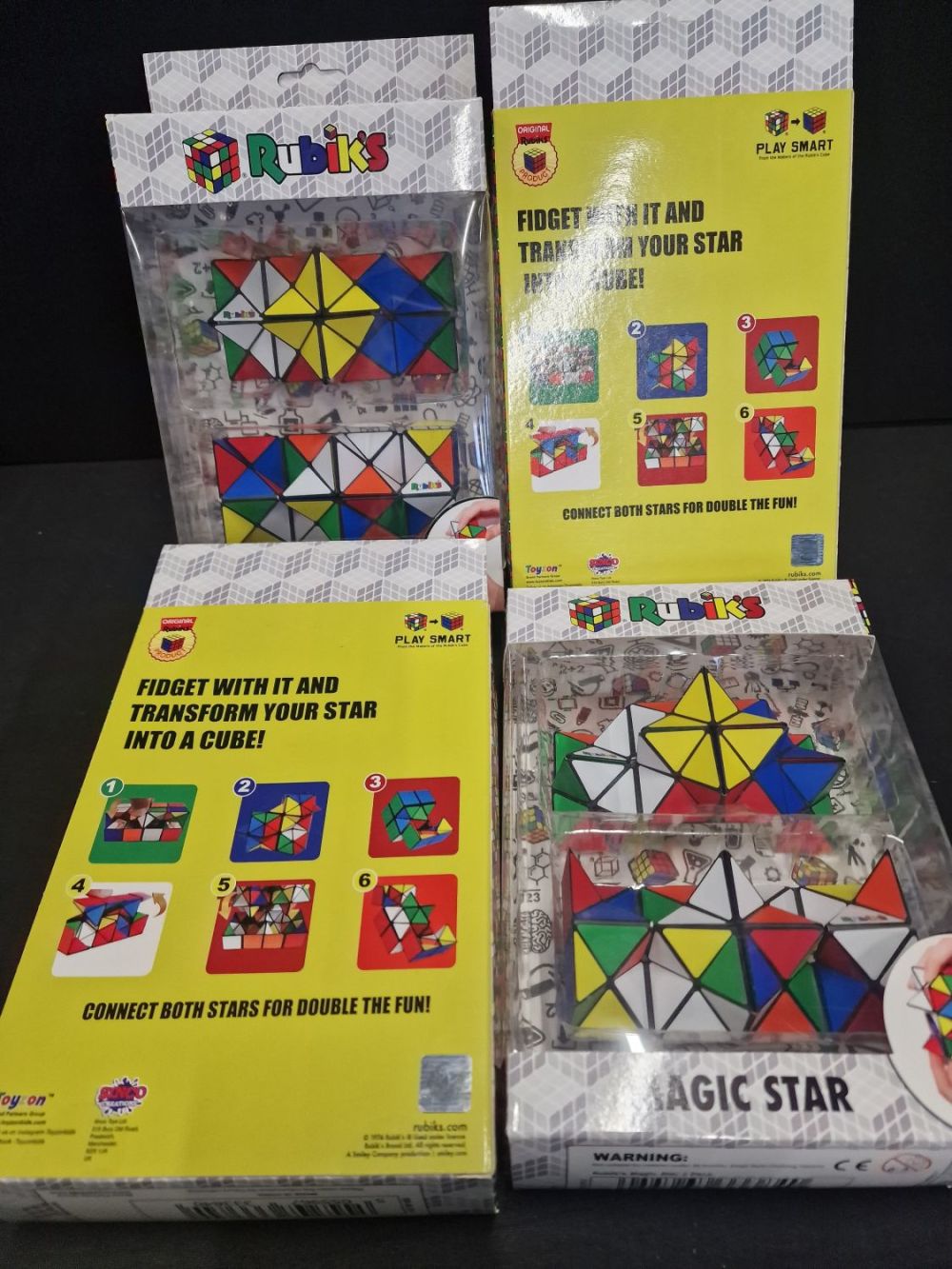 Lot 301: Four brand new RUBIKS magic star