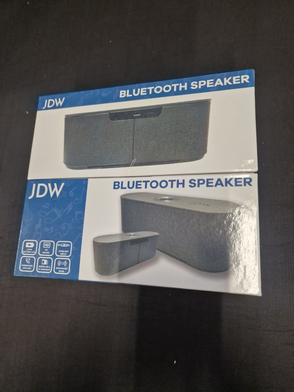 Lot 315: Two JDW blue tooth speaker. Brand new