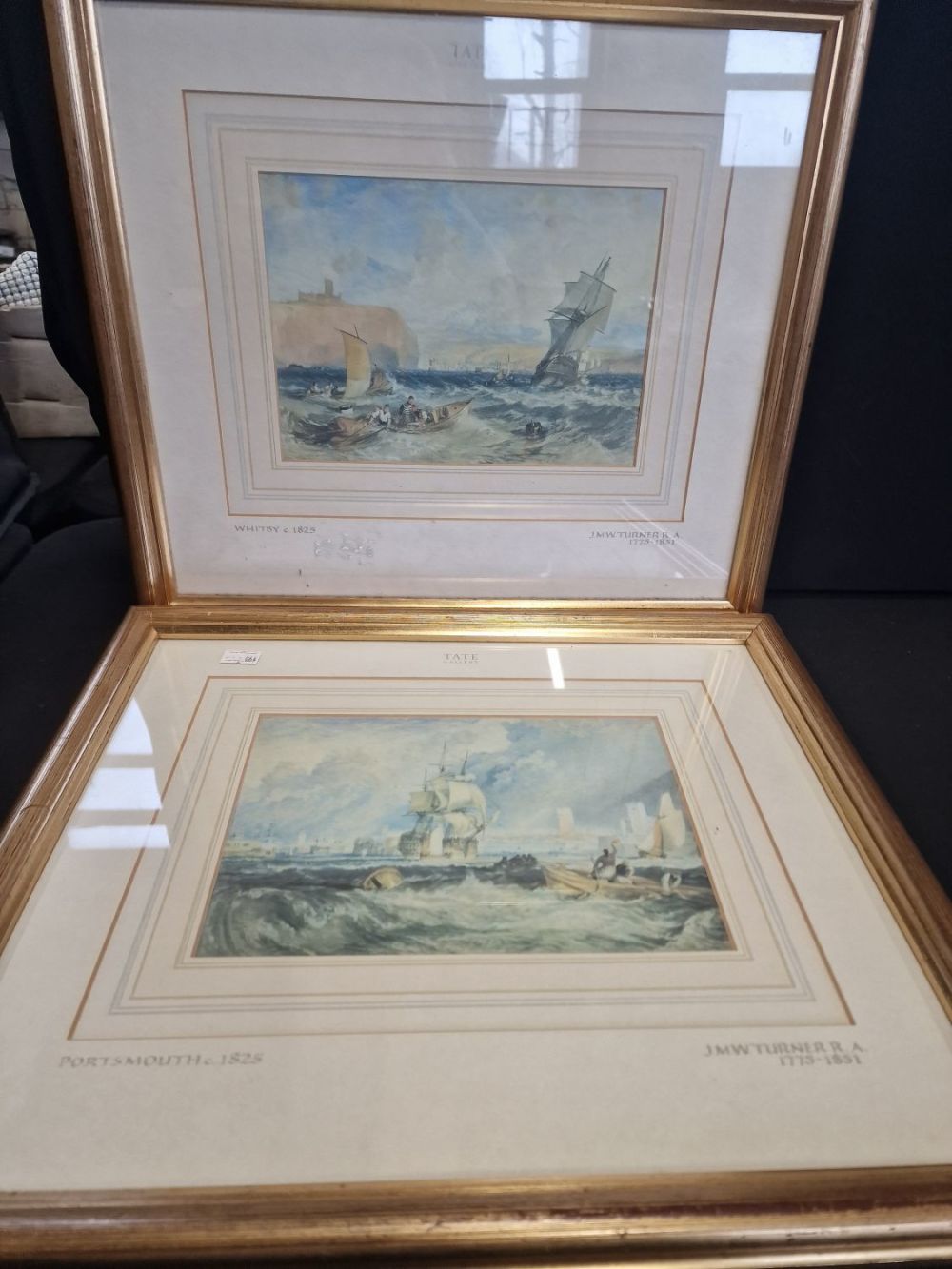 Lot 327: Two tate gallery pictures by JMWbTurner RA.