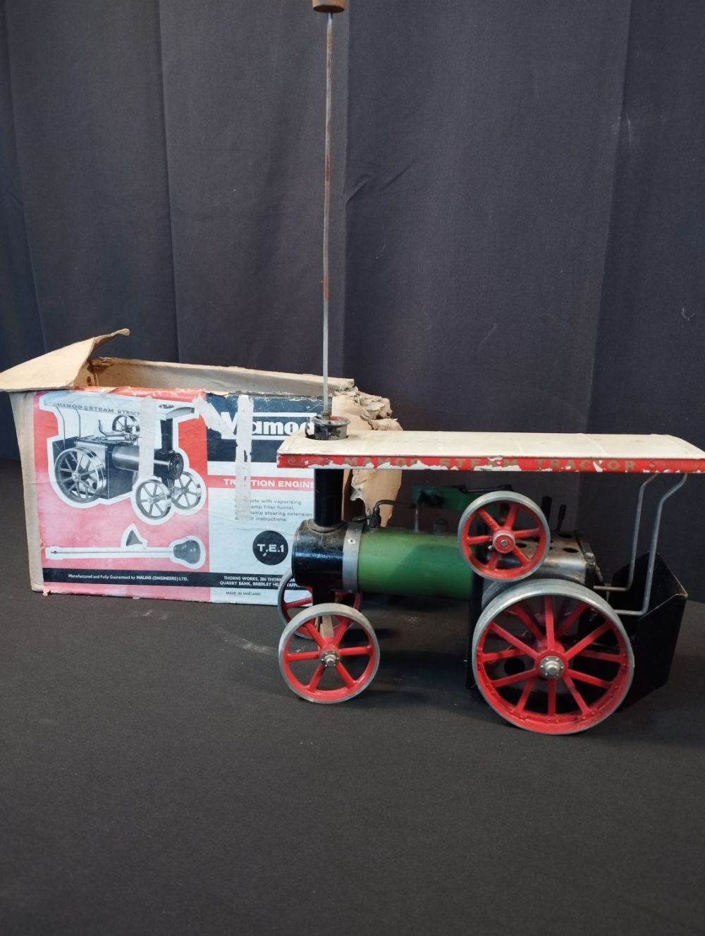 Lot 334: Vintage Mamod TE1 Working Steam Traction Engine. Original...