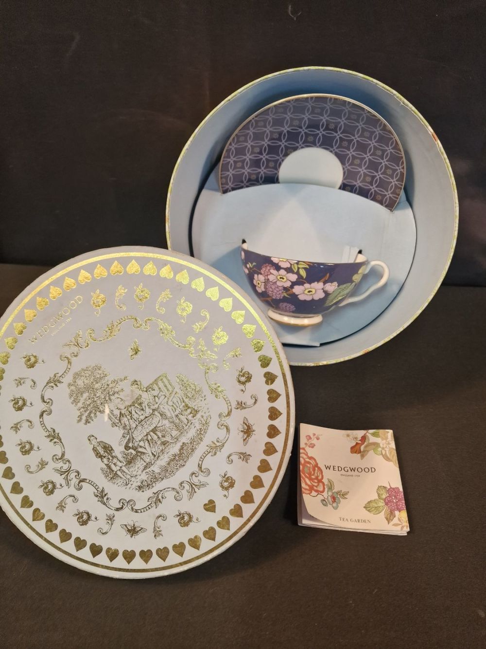 Lot 339: A collectable wedgewood The Tea Garden cup and...