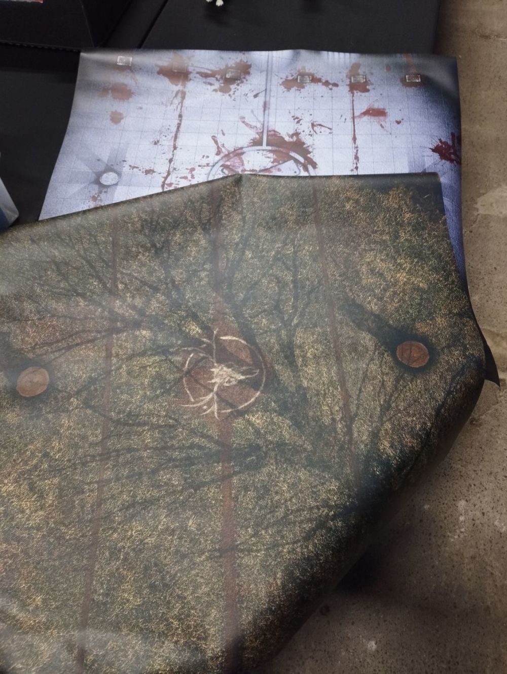Lot 377: Two Guild Ball Play Mats. Butchers Guild and...