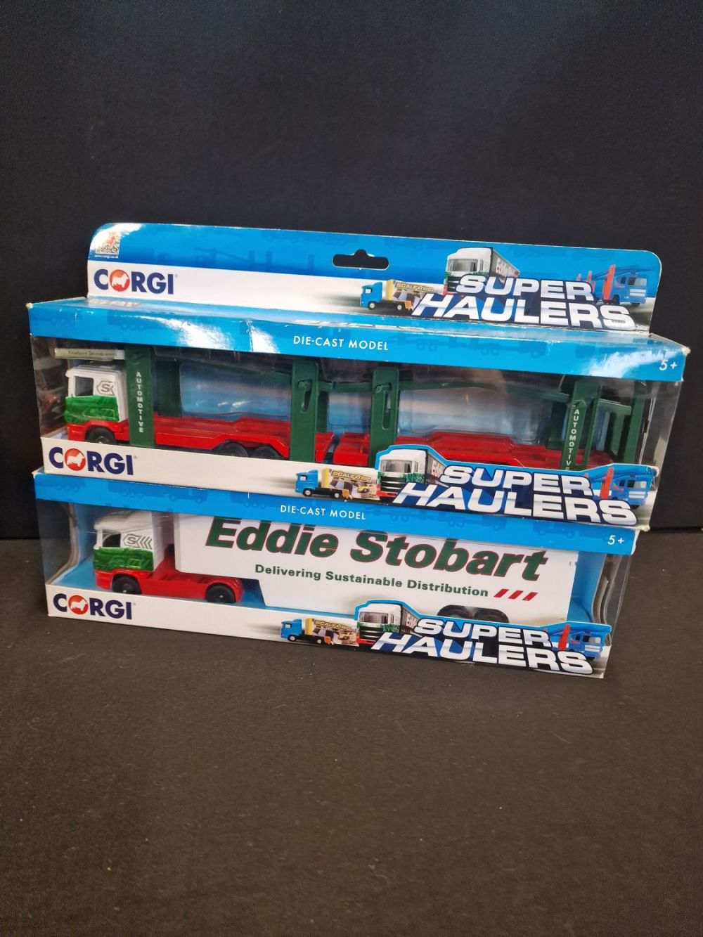 Lot 182: Two Corgi Deicast Eddy Stobart super haulers.