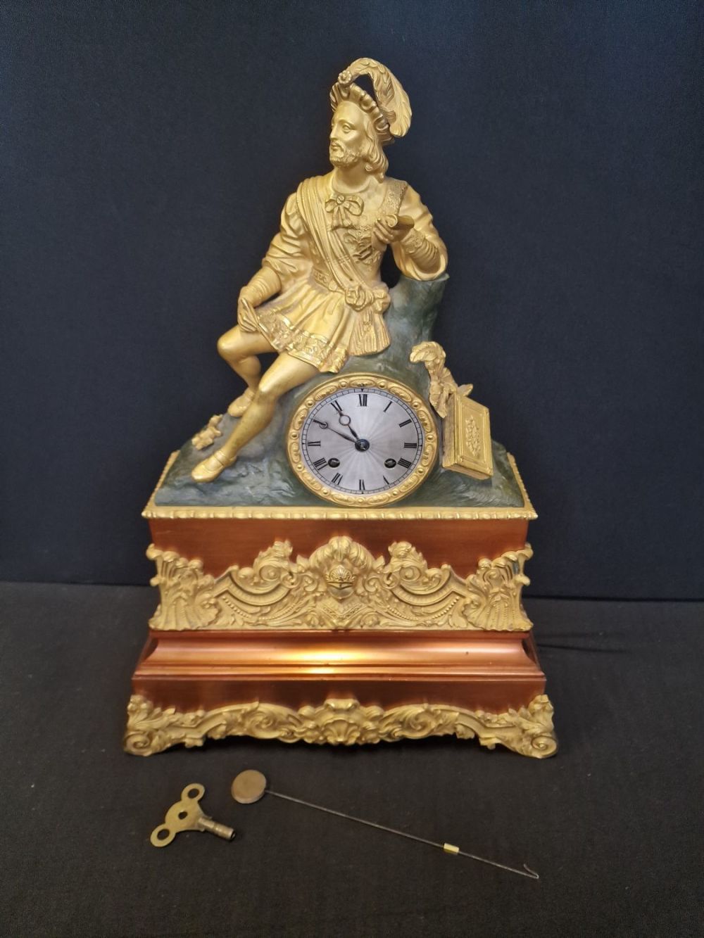Lot 185: A French style reproduction bronze and copper gilt...